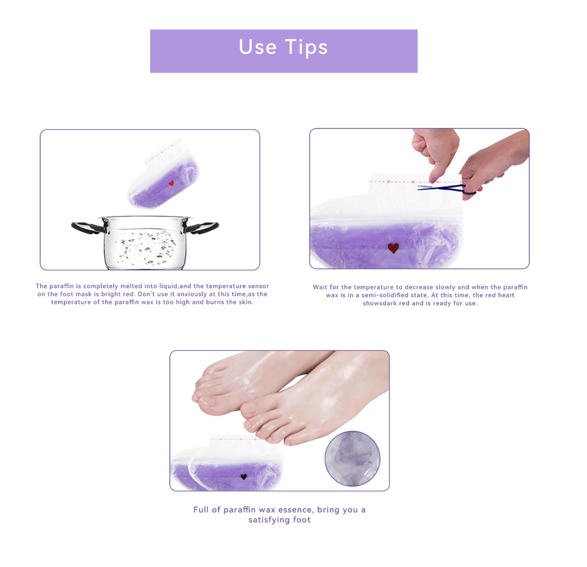 Pair of Paraffin Foot Wax Gloves Grandeur Global