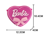 Kids Heart Shaped Silicone Barbie Handbag
