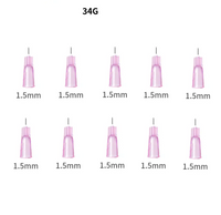 34G Hypodermic Needles - Medical Disposable Meso Needles (1.5mm)
