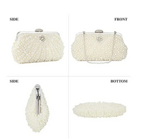 Luxury Pearl Clutch Handbag