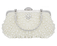 Luxury Pearl Clutch Handbag