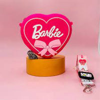 Kids Heart Shaped Silicone Barbie Handbag