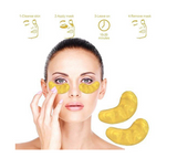 24k Gold Collagen Eye Mask - Korean Skincare Anti-Aging 24k Gold Collagen Eye Mask