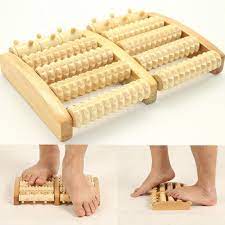 Wooden Dual Roller Foot Massager