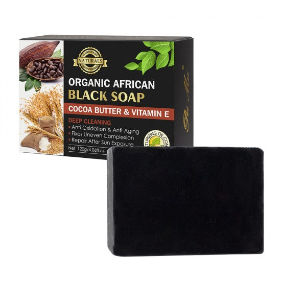 Organic Handmade African Black Soap (120g)