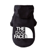 Warm hooded dog clothes