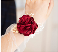 Artificial Flower Wrist Corsage Bracelet