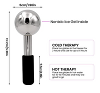 Stainless Steel Ice Globes - Facial wands - Cooling wands