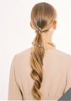 Snake Hair Clip & Rhinestone Chain with 12 Grandeur Bobby Pins