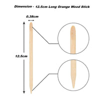 12.5cm long orange wood stick for nails - Wooden cuticle pushers. Orangewood sticks