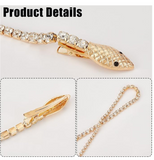 Snake Hair Clip & Rhinestone Chain with 12 Grandeur Bobby Pins
