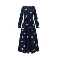 Modest Fashionable Polka Dot Dress
