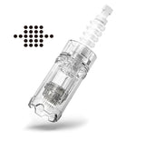 Dr Pen A10 Needle Cartridge. Dr. Pen A10 Microneedle Replacement Cartridge. 24 Pin Microneedle Cartridge for Dr Pen. Microneedle for hair loss. 24 Pin Microneedle to promote hair regrowth. Replacement Pin Needle Cartridge for Dr.Pen 