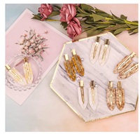 Grandeur Pack of 12 Acrylic Resin Creaseless Hair Clips