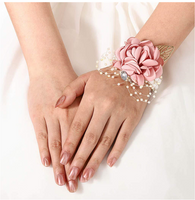 Artificial Flower Wrist Corsage Bracelet