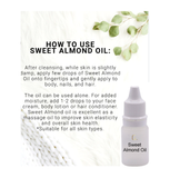 Mulberry Silk Exfoliating Mitt & 30ml Grandeur Sweet Almond Oil