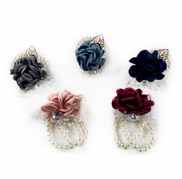 Artificial Flower Wrist Corsage Bracelet