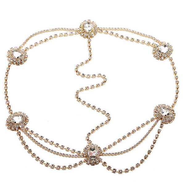 Bridal Headpiece Stunning Rhinestone Detail Head Jewelry - Boho Style