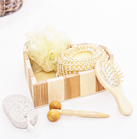 Wooden Heart Shaped Exfoliating Body Scrubs and Massage