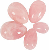 3 x Authentic Rose Quartz Yoni Eggs with Strings