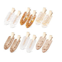 Grandeur Pack of 12 Acrylic Resin Creaseless Hair Clips