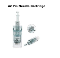 Dr Pen M7s 42 Pin Cartridge

16 Pin Cartridge:
Features: Most popular for skin rejuvenation.
Best for: Fine lines, wrinkles, overall skin texture.
24 Pin Cartridge:
Features: Offers a balance between precision and coverage.
Best for: Face, neck, hands, stretch marks.
36 Pin Cartridge:
Features: Works well for large areas.
Best for: Scalp, Face, Neck.
42 Pin Cartridge:
Features: Works well for large areas.
Best for: Scalp, Face, Neck, Stretch Marks