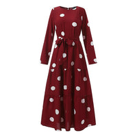 Modest Fashionable Polka Dot Dress