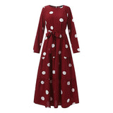 Modest Fashionable Polka Dot Dress