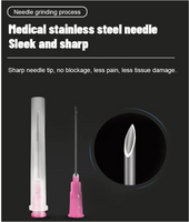 34G Hypodermic Needles - Medical Disposable Meso Needles (1.5mm)