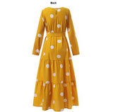 Modest Fashionable Polka Dot Dress