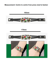 Unisex Free Palestine Bracelet (Faux Leather)