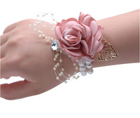 Artificial Flower Wrist Corsage Bracelet