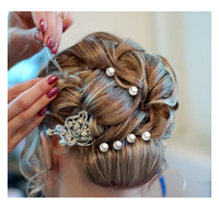 Grandeur Container of Pearl Hair Pins