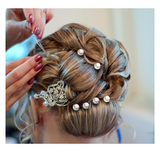 Grandeur Container of Pearl Hair Pins