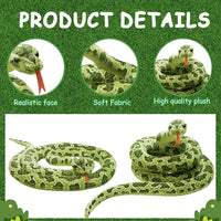 200cm Green Plush Snake Toy
