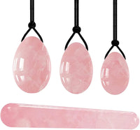 Rose Quartz Yoni Eggs - Kegel Exercise