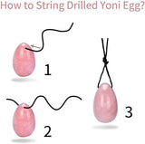 Rose Quartz Yoni Eggs - Kegel Exercise