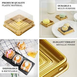 Grandeur Square Mini Cake, Macaroon or Biscuit Container