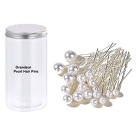 Grandeur Container of Pearl Hair Pins