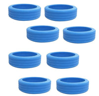 Pack of 8 Silicone Wheel Covers for Suitcases