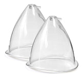 Pair of XL cups for vacuum therapy machine
