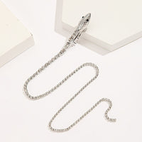 Snake Hair Clip & Rhinestone Chain with 12 Grandeur Bobby Pins