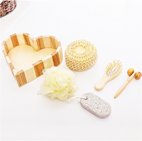 Wooden Heart Shaped Exfoliating Body Scrubs and Massage