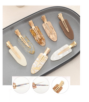 Grandeur Pack of 12 Acrylic Resin Creaseless Hair Clips