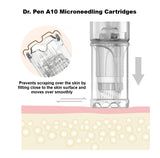 Dr. Pen A10 Microneedling Cartridge. Dr Pen A10 Needle Cartridge - New wavy design benefits of the A10 Replacement Cartridge