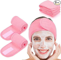 Adjustable Spa Facial Head Wrap (Pack of 3) - Spa headband