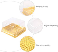 Grandeur Square Mini Cake, Macaroon or Biscuit Container