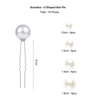 Grandeur Container of Pearl Hair Pins
