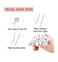 Grandeur Container of Pearl Hair Pins