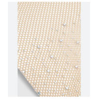 2 x Rhinestone Decorated Fishnet Stockings (Nude Color)